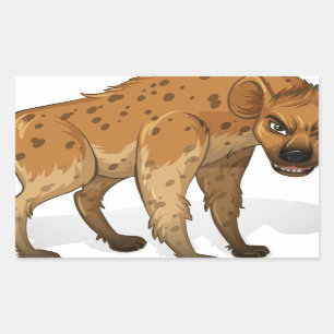 Pegatina Rectangular Hyena
