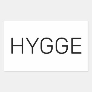 Pegatina Rectangular Hygge Black