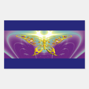 PEGATINA RECTANGULAR HYPER BUTTERFLY