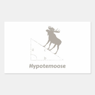 Pegatina Rectangular Hypotemoose Math Geek