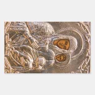 Pegatina Rectangular Icono ortodoxo
