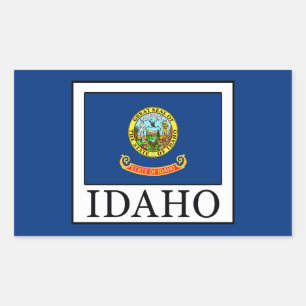 Pegatina Rectangular Idaho