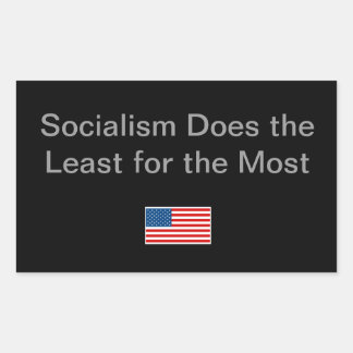 Pegatina Rectangular Idea simple para la temporada política