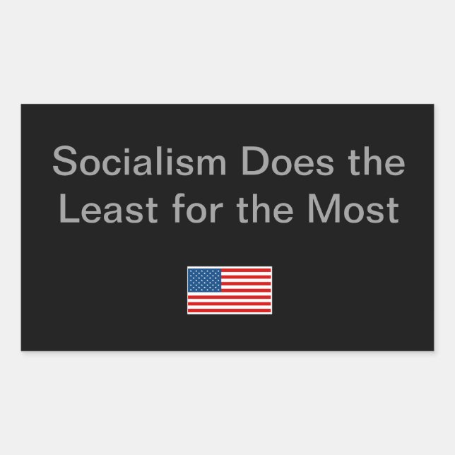 Pegatina Rectangular Idea simple para la temporada política (Anverso)