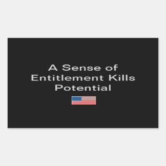 Pegatina Rectangular Idea simple para la temporada política