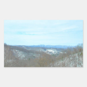 Pegatina Rectangular Ignorancia de Snowy Mountain West Virginia
