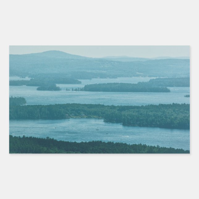 Pegatina Rectangular Ignorar Winnipesaukee (Anverso)