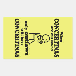 Pegatina rectangular ilegal de conciertos