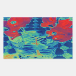 Pegatina Rectangular imagen de bougainville