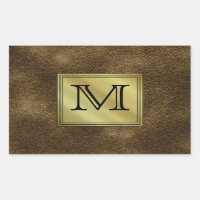 Imagen de Monograma Personalizado impresa. Marron.