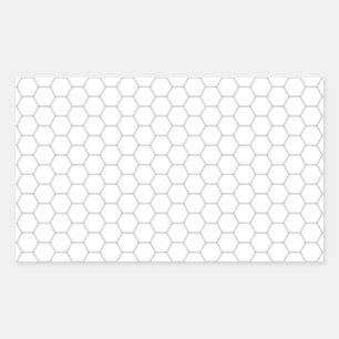 Pegatina Rectangular Imagen del panal