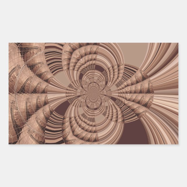Pegatina Rectangular Imagen/gráfico de arte fractal Hakuna Matata afric (Anverso)