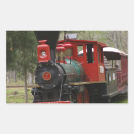 Pegatina Rectangular Imágenes de trenes de locomotoras