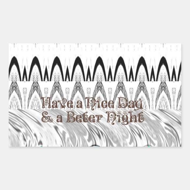 Pegatina Rectangular Impresión artística de regalo para fiesta de solte (Anverso)