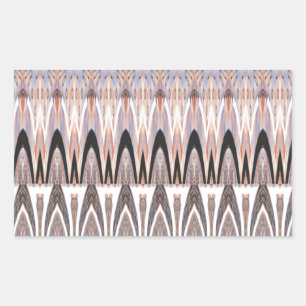 Pegatina Rectangular Impresión de patrones abstractos increíbles