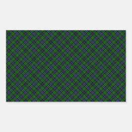 Pegatina Rectangular Impresión diseñada por Campbell Clan Tartan