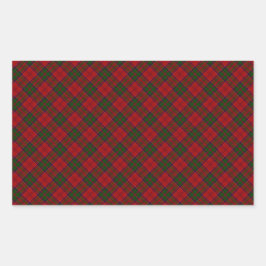 Pegatina Rectangular Impresión diseñada por Grant Clan Tartan