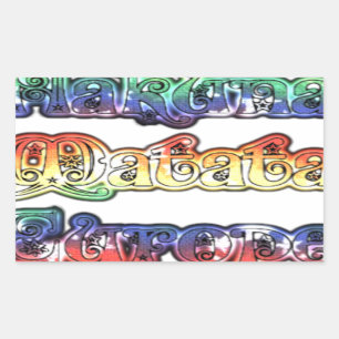 Pegatina Rectangular Impresión/gráfico de arte Hakuna Matata Europe