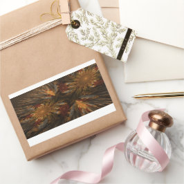 Pegatina Rectangular Impresiones de girasol