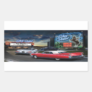 Pegatina Rectangular Impulsión de Skyview adentro