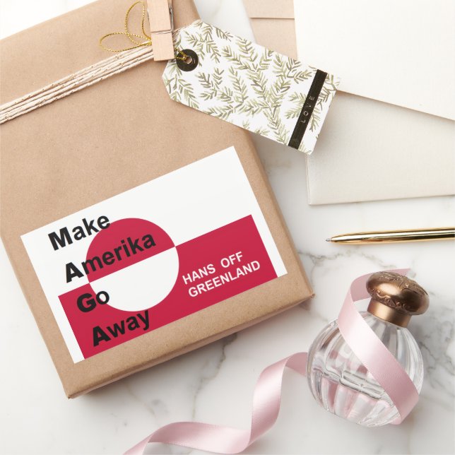 Pegatina Rectangular Independant Greenland (Regalar)