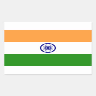Pegatina Rectangular India IN