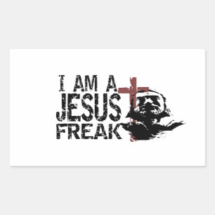 Pegatina Rectangular Individualidad - Soy un Jesús Freak