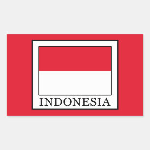 Pegatina Rectangular Indonesia