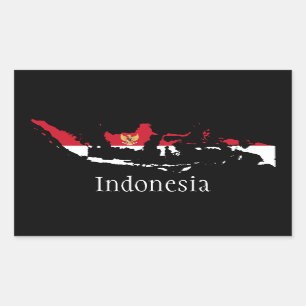 Pegatina Rectangular Indonesia