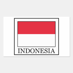Pegatina Rectangular Indonesia