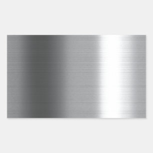 Pegatina Rectangular Infierno cepillado