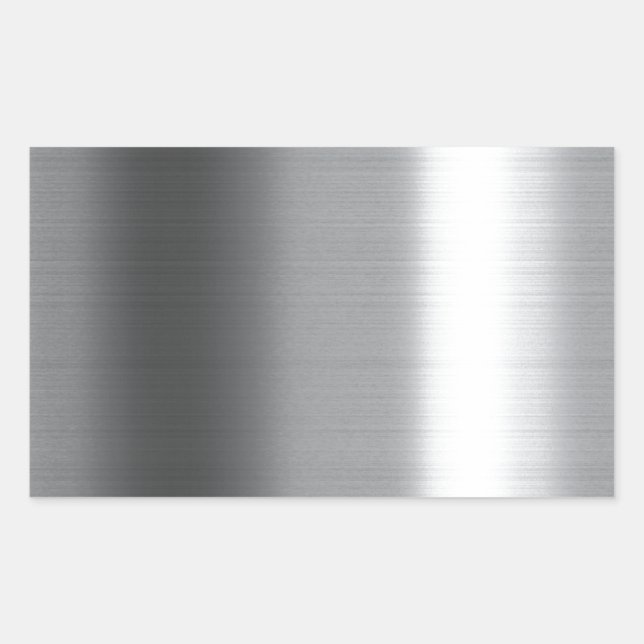 Pegatina Rectangular Infierno cepillado (Anverso)