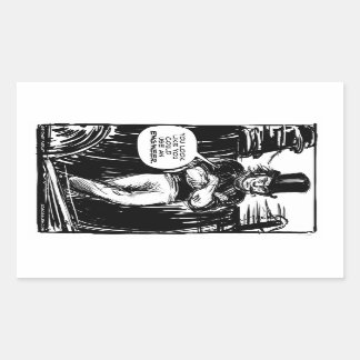 Pegatina Rectangular Ingeniero Brunel