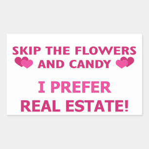 Pegatina Rectangular Inmobiliaria