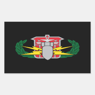 Pegatina Rectangular insignia de HDS