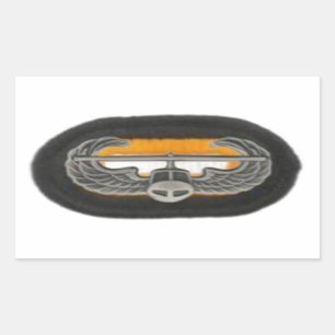 Pegatina Rectangular Insignia del ataque aéreo en los pegatinas del