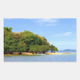 Pegatina Rectangular Isla Palawan