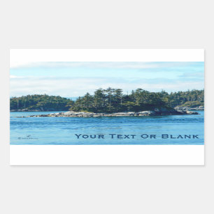 Pegatina Rectangular Isla Salish