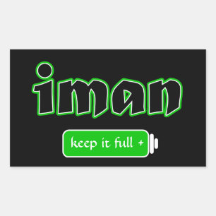 Pegatina Rectangular Islam