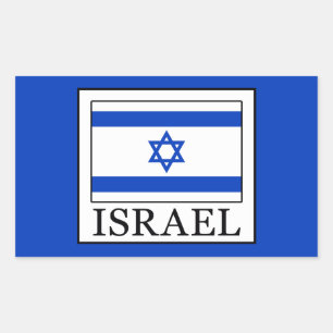 Pegatina Rectangular Israel