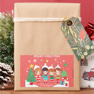 Pegatina Rectangular It´s so Kawaii Weihnachten | Kinder |