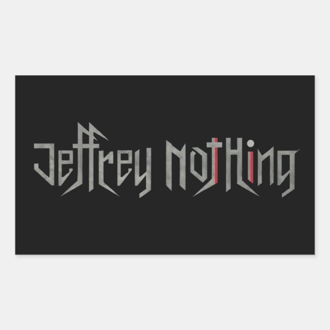 Pegatina Rectangular J-No Sticker (Anverso)