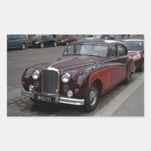 Pegatina Rectangular Jaguar Mark IX
