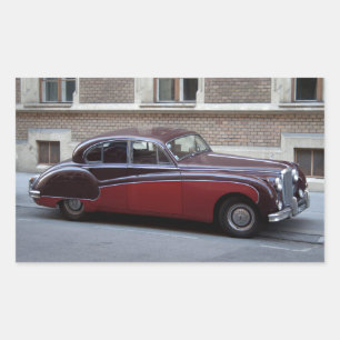 Pegatina Rectangular Jaguar Mark IX