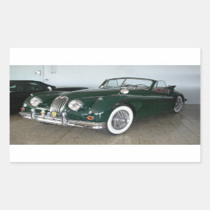 Pegatina Rectangular Jaguar XK 120