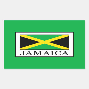 Pegatina Rectangular Jamaica
