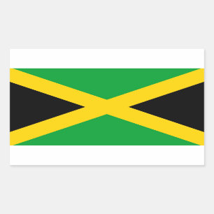 Pegatina Rectangular Jamaica