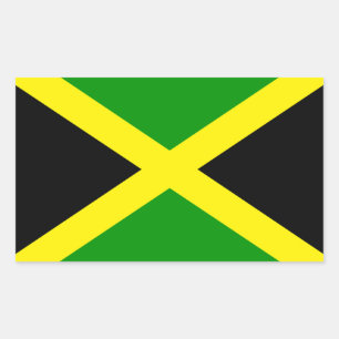 Pegatina Rectangular Jamaica