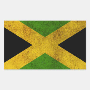 Pegatina Rectangular Jamaica bordadora - Proud Jamaicans