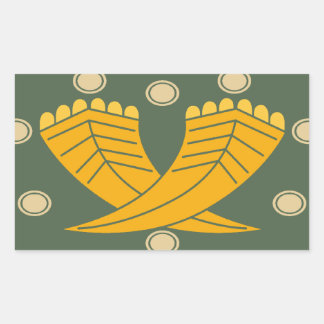 Pegatina Rectangular Japanese traditional pattern - CHOJI